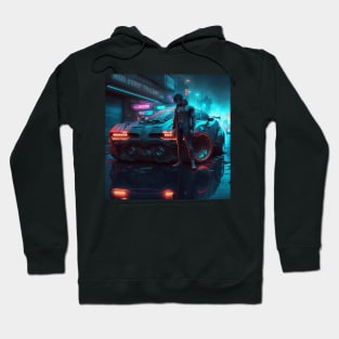 Supercar Cyberpunk Streets Hoodie